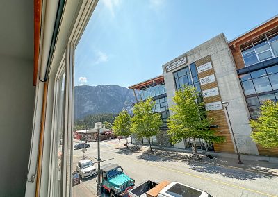 View of the Chief from a room | The Crash Hotel Squamish