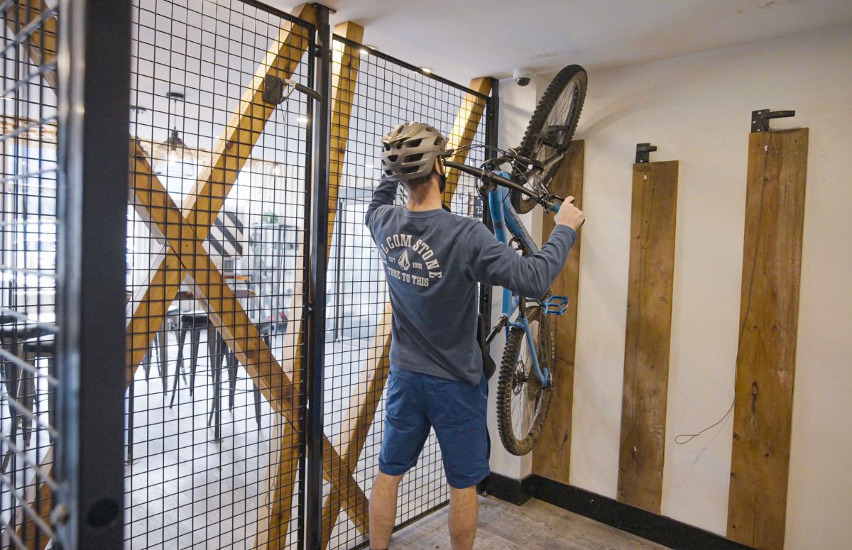 Bike storage available when you stay at The Crash Hotel in Squamish. 