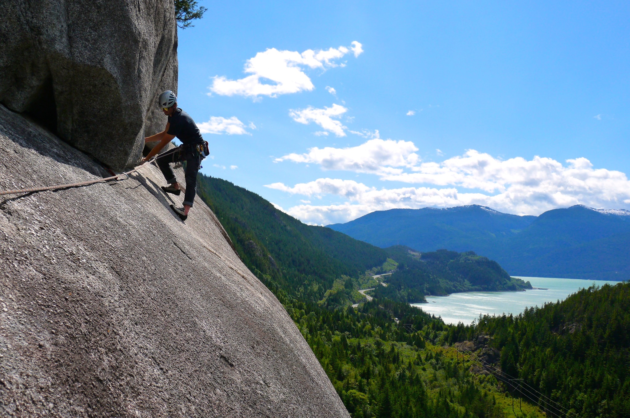 Rock climbing in Squamish BC. 