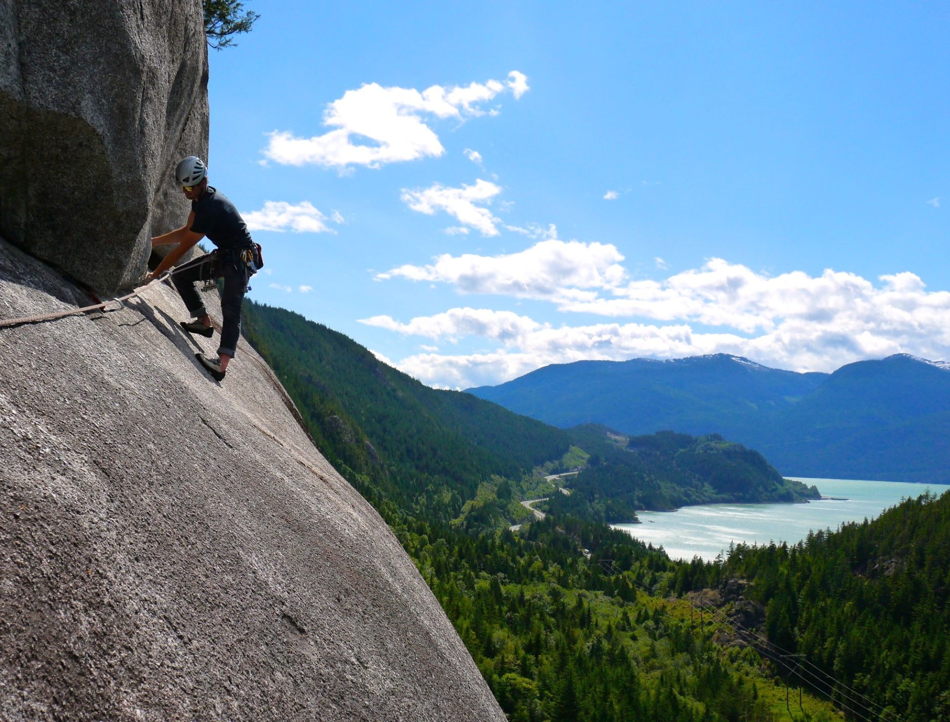 Rock climbing in Squamish, BC. 